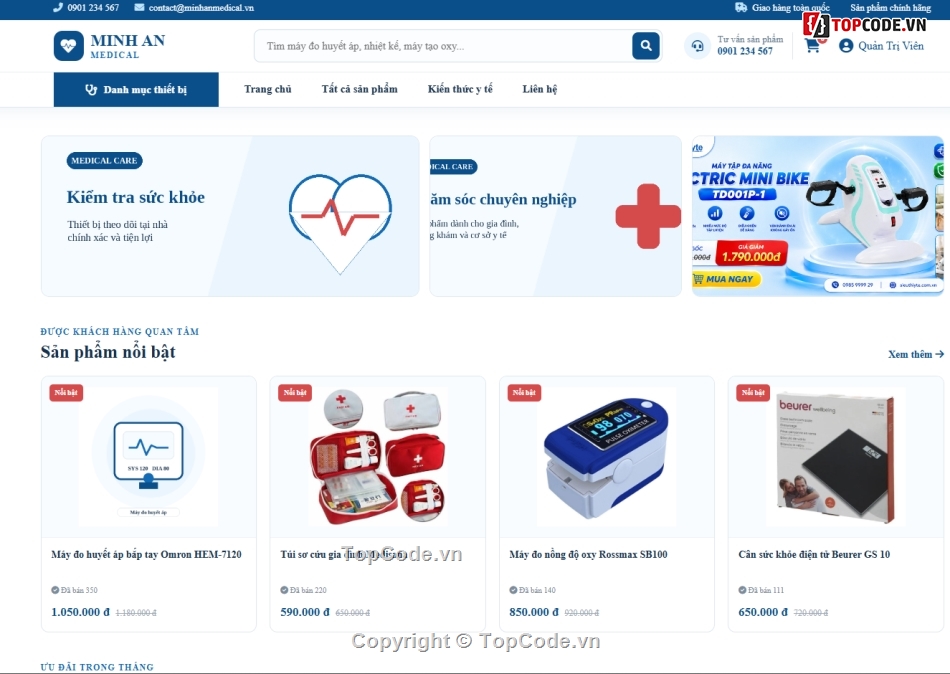 website,web dụng cụ y tế,web bán dụng cụ